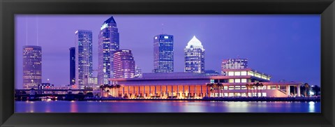 Framed Building at the waterfront, Tampa, Florida, USA Print