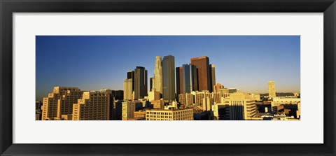 Framed Los Angeles Skyline Print