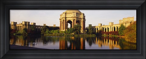 Framed Buildings at the waterfront, Palace Of Fine Arts, San Francisco, California, USA Print