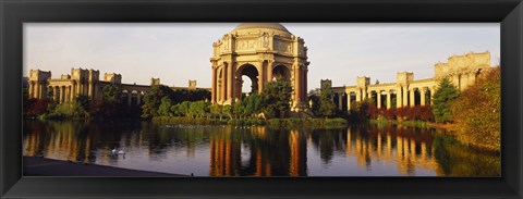 Framed Buildings at the waterfront, Palace Of Fine Arts, San Francisco, California, USA Print