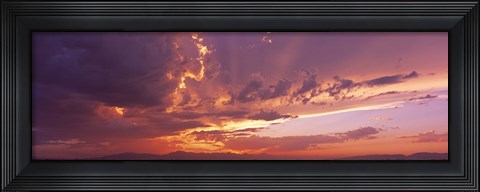 Framed Low angle view of clouds at sunset, Phoenix, Arizona, USA Print