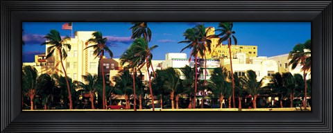 Framed Ocean Drive South Beach Miami Beach FL Print