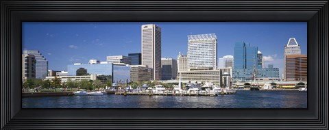 Framed Buildings at the waterfront, Baltimore, Maryland, USA Print