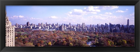 Framed Aerial View of Central Park Print