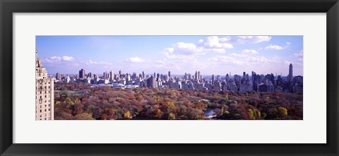 Framed Aerial View of Central Park Print