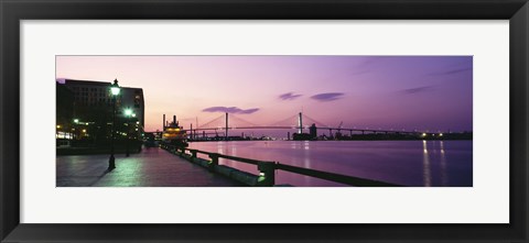 Framed Bridge across a river, Savannah River, Atlanta, Georgia, USA Print