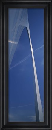 Framed Low angle view of an arched structure, Gateway Arch, St. Louis, Missouri, USA Print