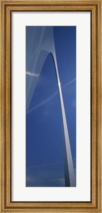 Framed Low angle view of an arched structure, Gateway Arch, St. Louis, Missouri, USA Print
