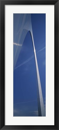 Framed Low angle view of an arched structure, Gateway Arch, St. Louis, Missouri, USA Print