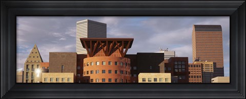 Framed Skyscrapers In The City, Denver, Colorado, USA Print