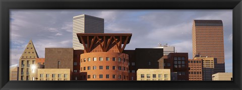 Framed Skyscrapers In The City, Denver, Colorado, USA Print