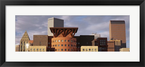 Framed Skyscrapers In The City, Denver, Colorado, USA Print