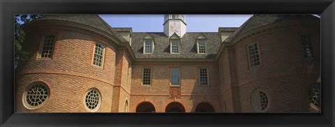 Framed Low angle view of a government building, Capitol Building, Colonial Williamsburg, Virginia, USA Print