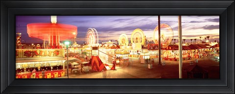 Framed Ferris wheel in an amusement park, Arizona State Fair, Phoenix, Arizona, USA Print