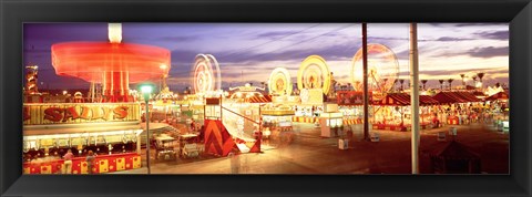 Framed Ferris wheel in an amusement park, Arizona State Fair, Phoenix, Arizona, USA Print