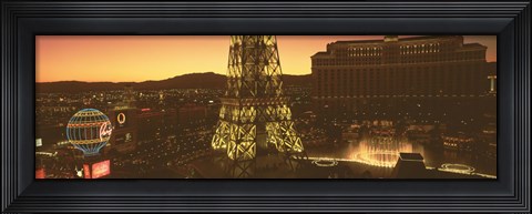 Framed Paris Hotel and Eiffel Tower, Las Vegas Print