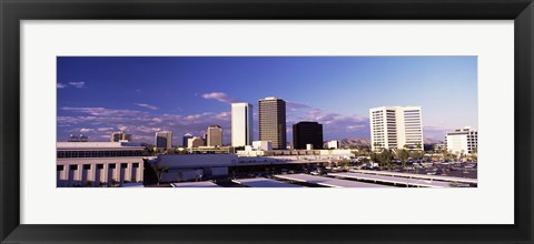 Framed USA, Arizona, Phoenix, Skyline at dawn Print