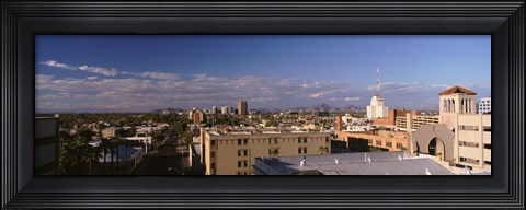 Framed USA, Arizona, Phoenix, Aerial view of the buildings Print