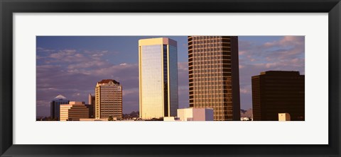 Framed USA, Arizona, Phoenix, Cloudscape over a city Print