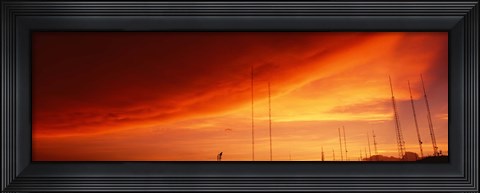 Framed Low angle view of antennas, Phoenix, Arizona, USA Print