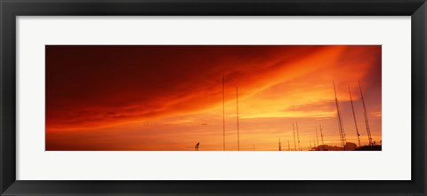 Framed Low angle view of antennas, Phoenix, Arizona, USA Print