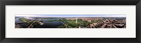 Framed Aerial Washington DC USA Print