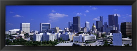 Framed Atlanta, Georgia (bright blue sky) Print