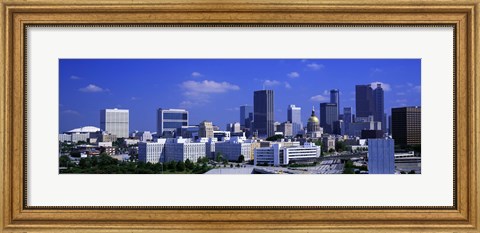 Framed Atlanta, Georgia (bright blue sky) Print