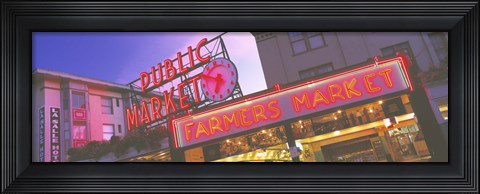 Framed Public Market Seattle WA USA Print