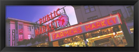 Framed Public Market Seattle WA USA Print