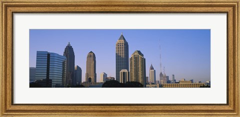 Framed Atlanta skyline, Georgia Print