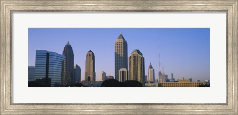 Framed Atlanta skyline, Georgia Print