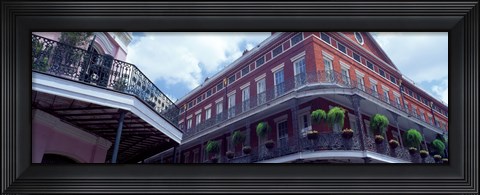 Framed Wrought Iron Balcony New Orleans LA USA Print