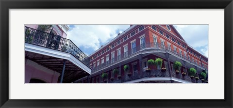 Framed Wrought Iron Balcony New Orleans LA USA Print