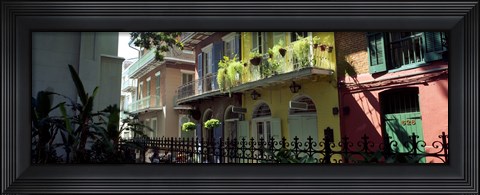 Framed Buildings along the alley, Pirates Alley, New Orleans, Louisiana, USA Print
