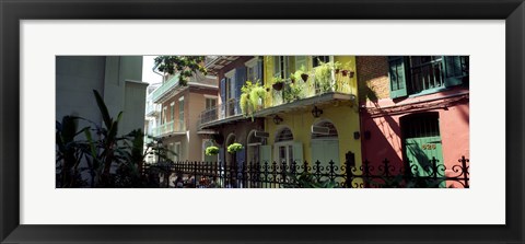 Framed Buildings along the alley, Pirates Alley, New Orleans, Louisiana, USA Print