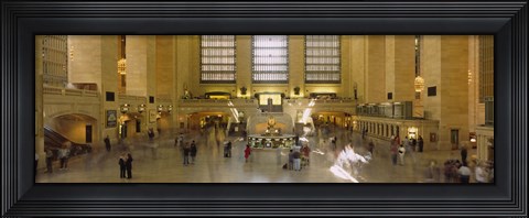 Framed Group of people in a subway station, Grand Central Station, Manhattan, New York City, New York State, USA Print
