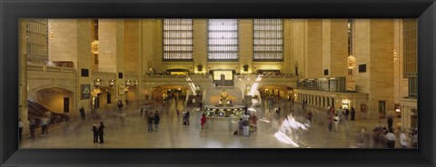 Framed Group of people in a subway station, Grand Central Station, Manhattan, New York City, New York State, USA Print