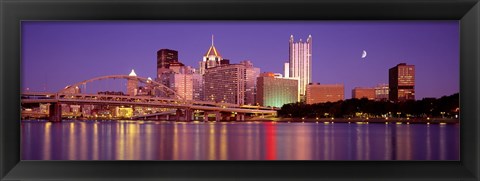 Framed Allegheny River, Pittsburgh, Pennsylvania, USA Print