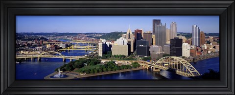 Framed Pittsburgh Skyline Print