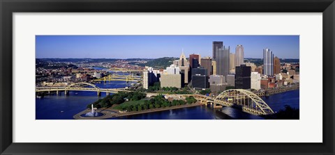 Framed Pittsburgh Skyline Print