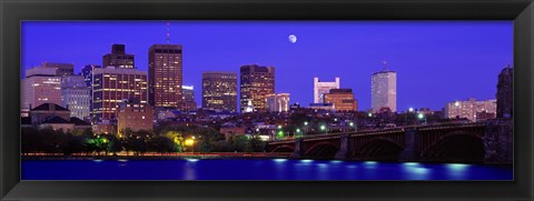 Framed Dusk Charles River Boston MA USA Print