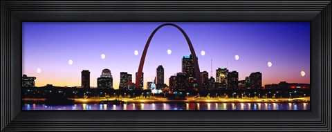 Framed Skyline St Louis Missouri USA Print