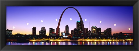 Framed Skyline St Louis Missouri USA Print