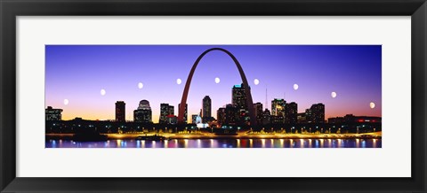 Framed Skyline St Louis Missouri USA Print