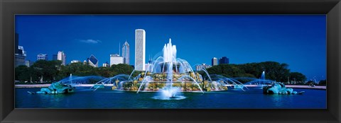 Framed Buckingham Fountain Chicago IL USA Print