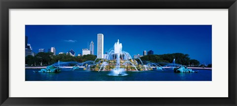 Framed Buckingham Fountain Chicago IL USA Print