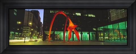 Framed Alexander Calder Flamingo, Chicago, Illinois, USA Print