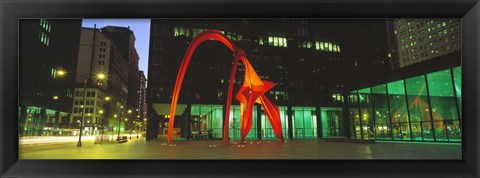 Framed Alexander Calder Flamingo, Chicago, Illinois, USA Print