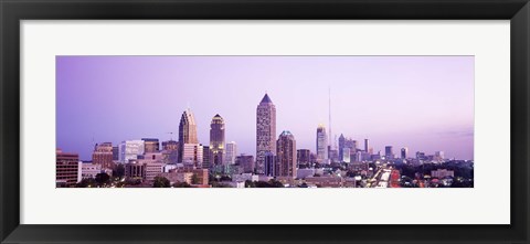 Framed Twilight, Atlanta, Georgia, USA Print